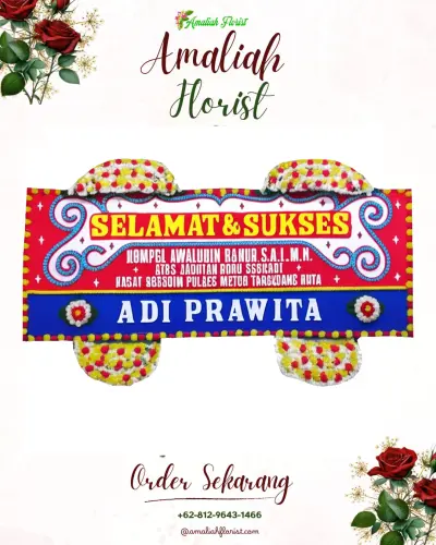 Karangan Bunga Ucapan Selamat di Lolo'ana'a Idanoi
